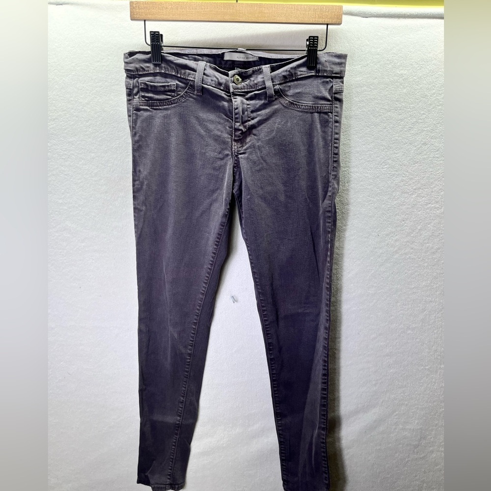 Flying Monkey Black Denim Skinny Jeans Womens 29 waist stretch Made in USA‎ 2151